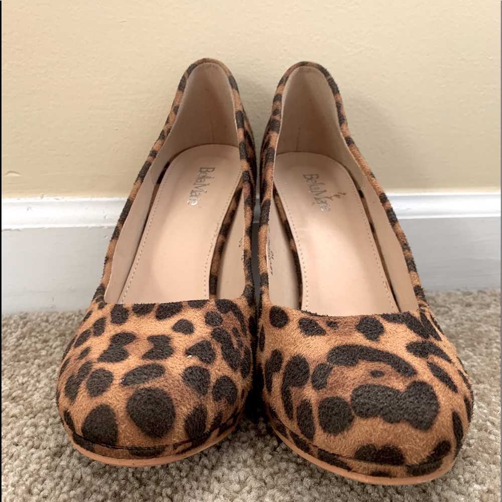 Bella Marie Leopard Print Heel